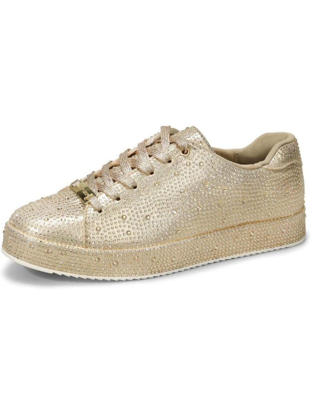 Sparkly Rhinestone Platform Sneakers | Bling Bedazzled Wedding Shoes for Women
